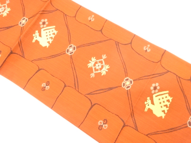 JAPANESE FUKURO OBI / WOVEN ARISUGAWA PATTERN